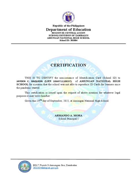 2. Certificate of Non.